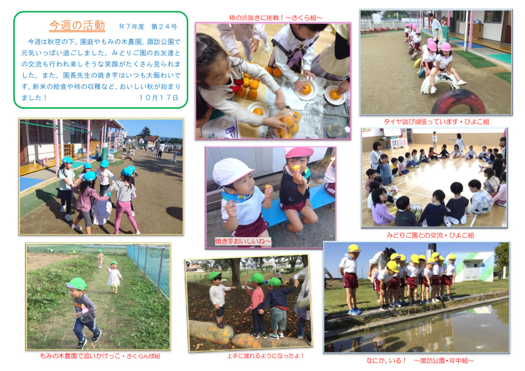 今週の活動1017のサムネイル